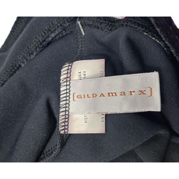 Gilda Marx VTG 90s Crushed Velvet Dance Gymnastics Leotard Adult XS (Y/J) Black - Picture 9 of 11